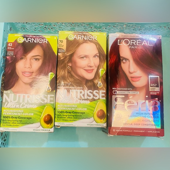 Garnier Other - 3 Brand New Red and Brown Hair Dyes